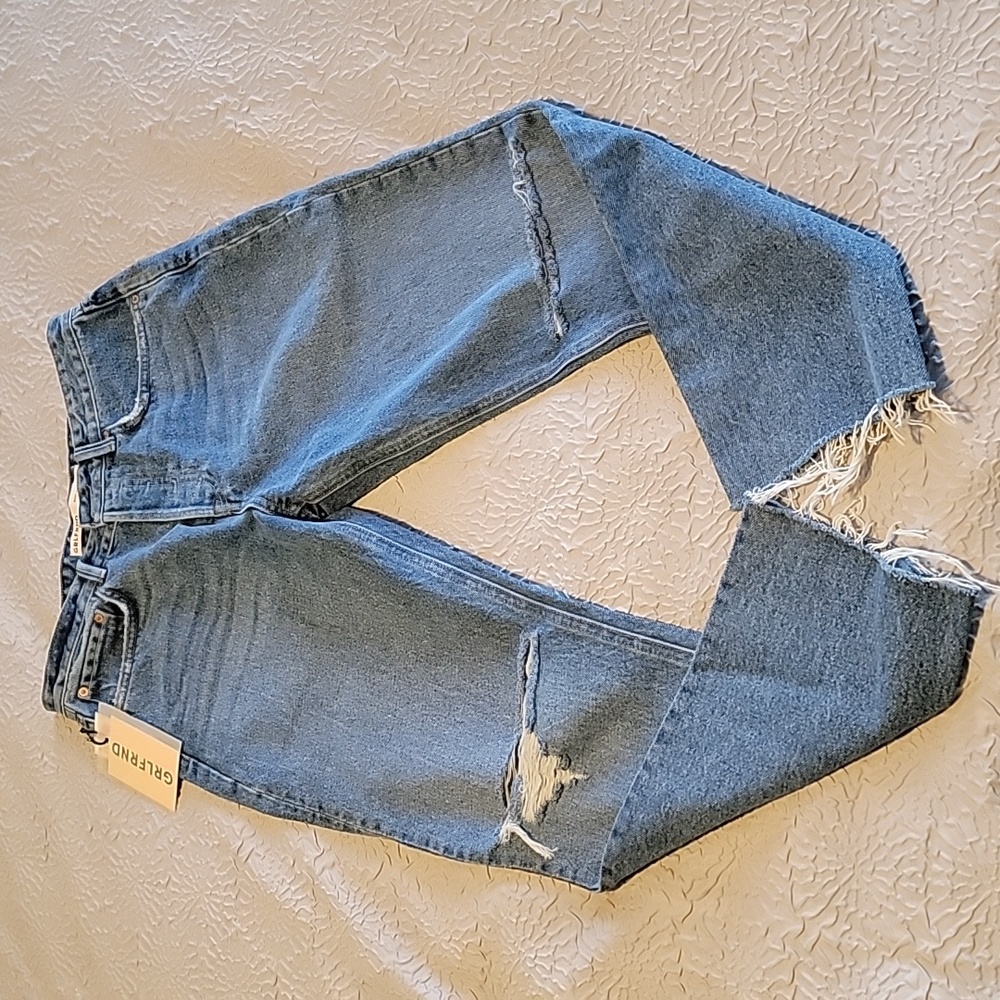 NWT GRLFRND High Rise Straight Crop